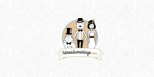 heros du mariage illustration et logo société à strasbourg