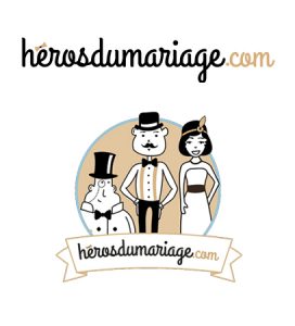logo heros du mariage strasbourg graphiste